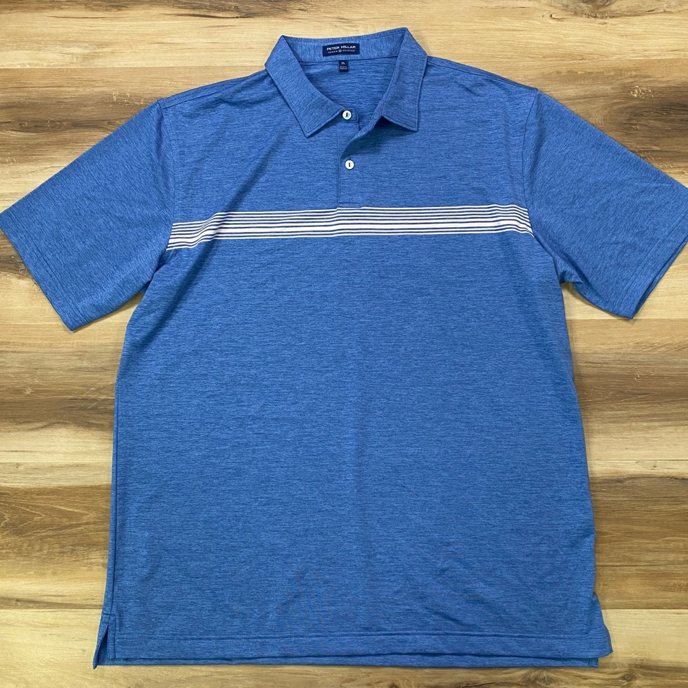 Peter Millar Polo XL Crown Crafted Performance Miles Blue MS21EK511S